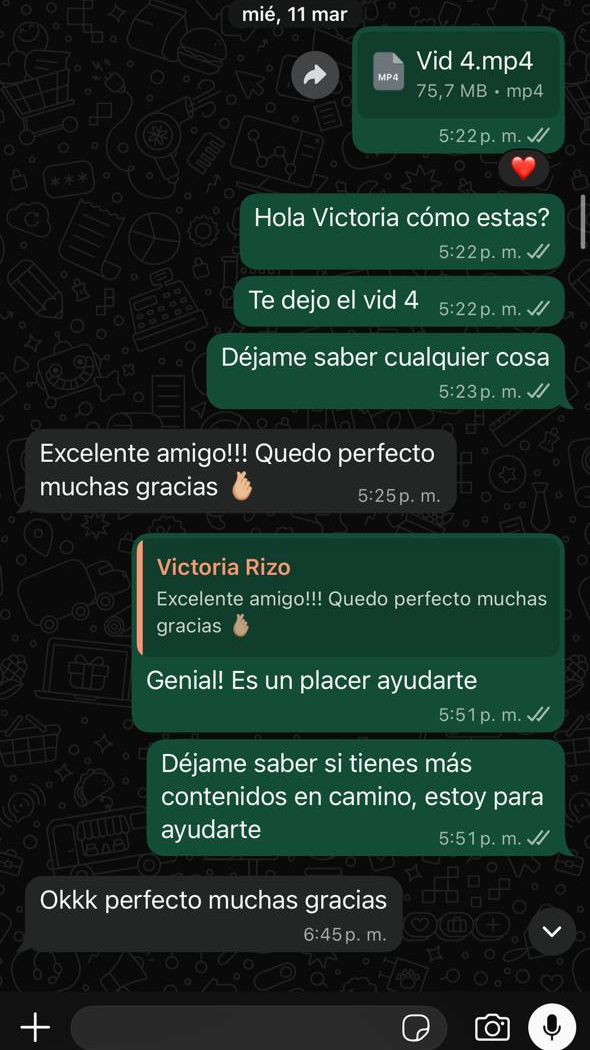 Reseña de cliente de marca personal